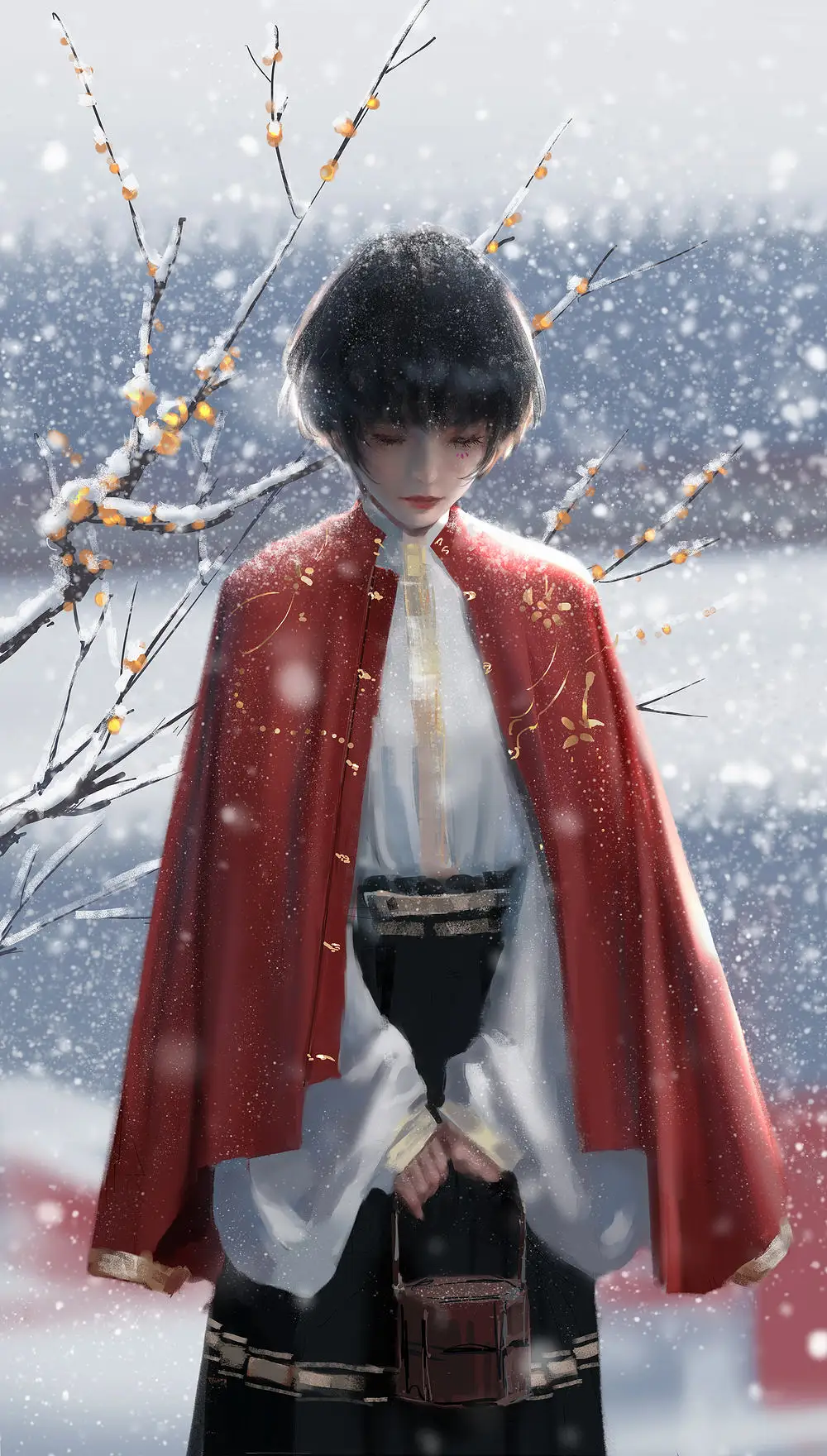 wlop鬼刀迷人可爱的角色原画作品欣赏