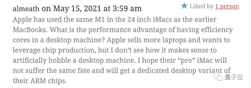 苹果M1用着舒服的原因找到了，英特尔：学到了，下次我也用
