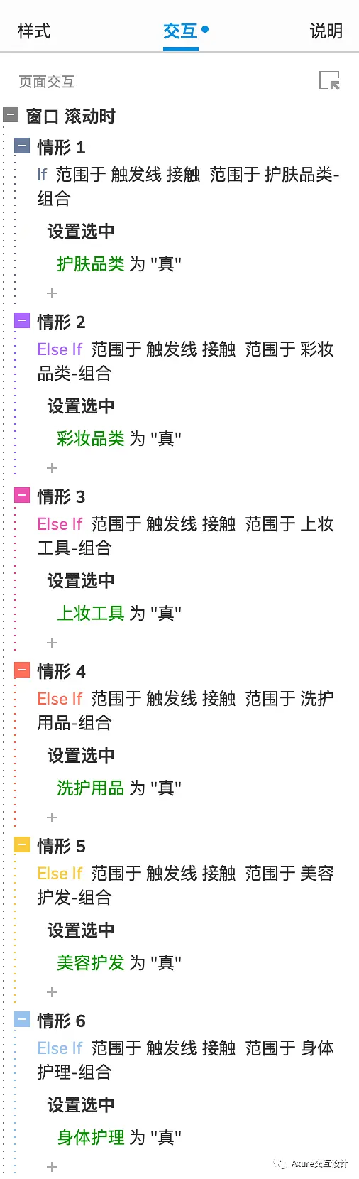 【Axure交互教程】 锚点滚动效果