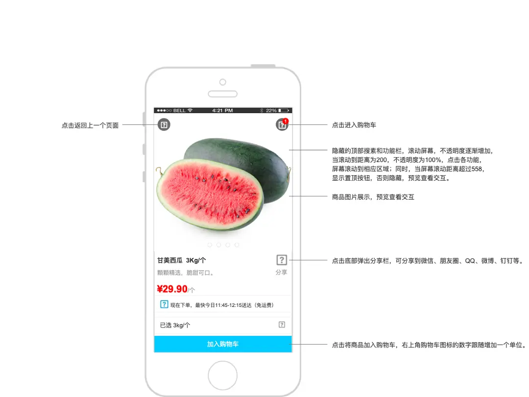 盒马鲜生APP产品Axure RP原型