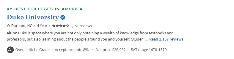 %title插图%num 留学‖Niche发布2023美国最佳大学排名,来看看美国院校版“大众点评”的榜单