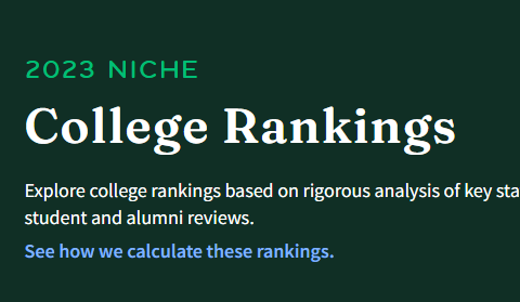 留学‖Niche发布2023美国最佳大学排名，来看看美国院校版“大众点评”的榜单