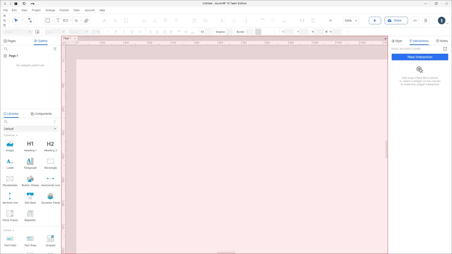 【Axure10】软件布局功能说明