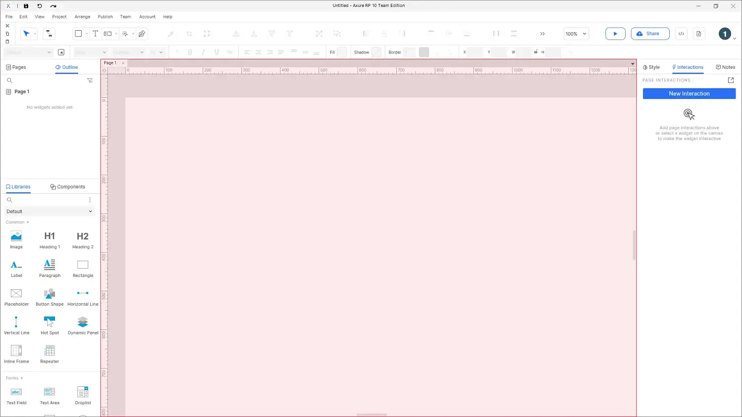 【Axure10】软件布局功能说明