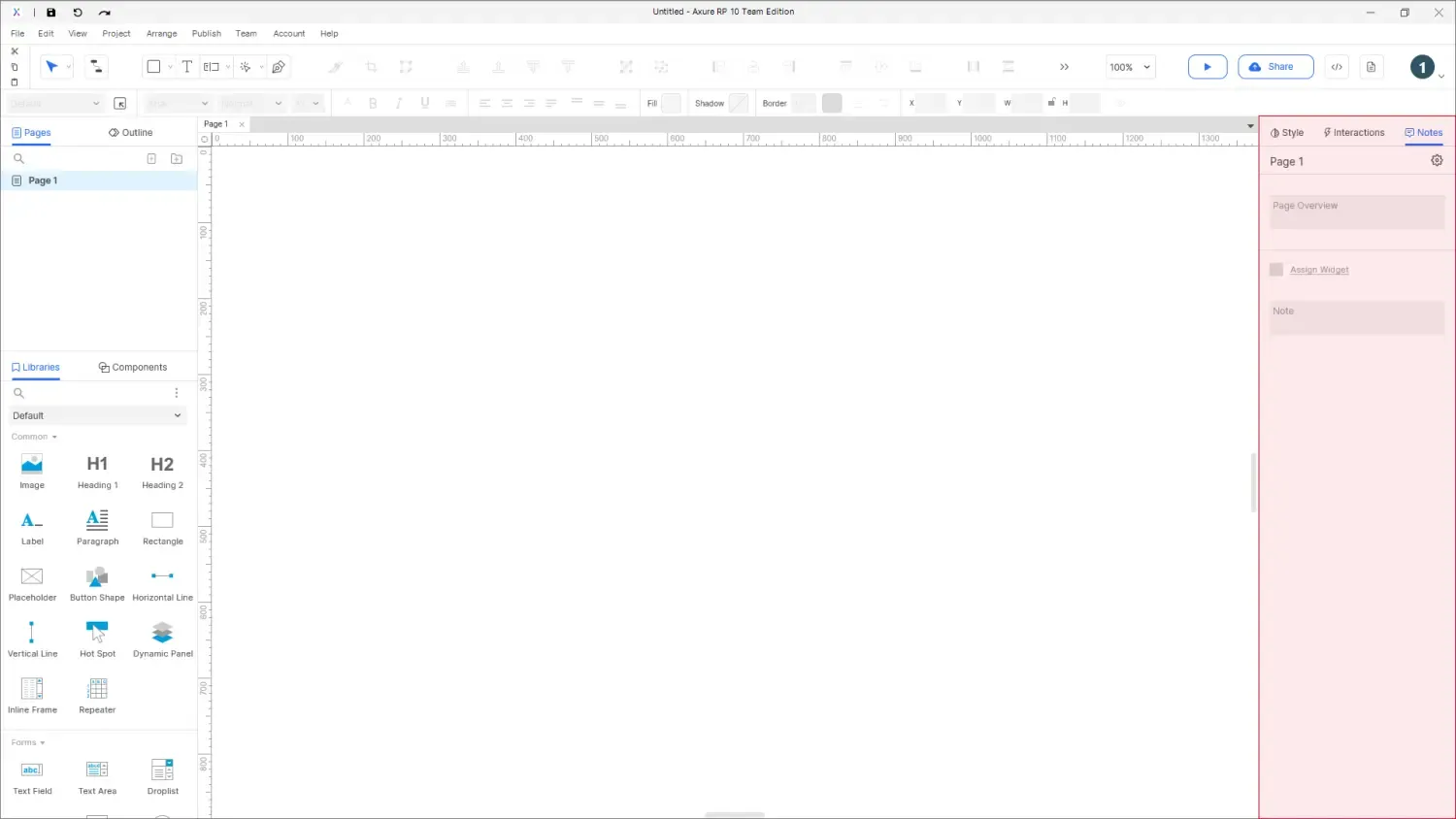 【Axure10】软件布局功能说明