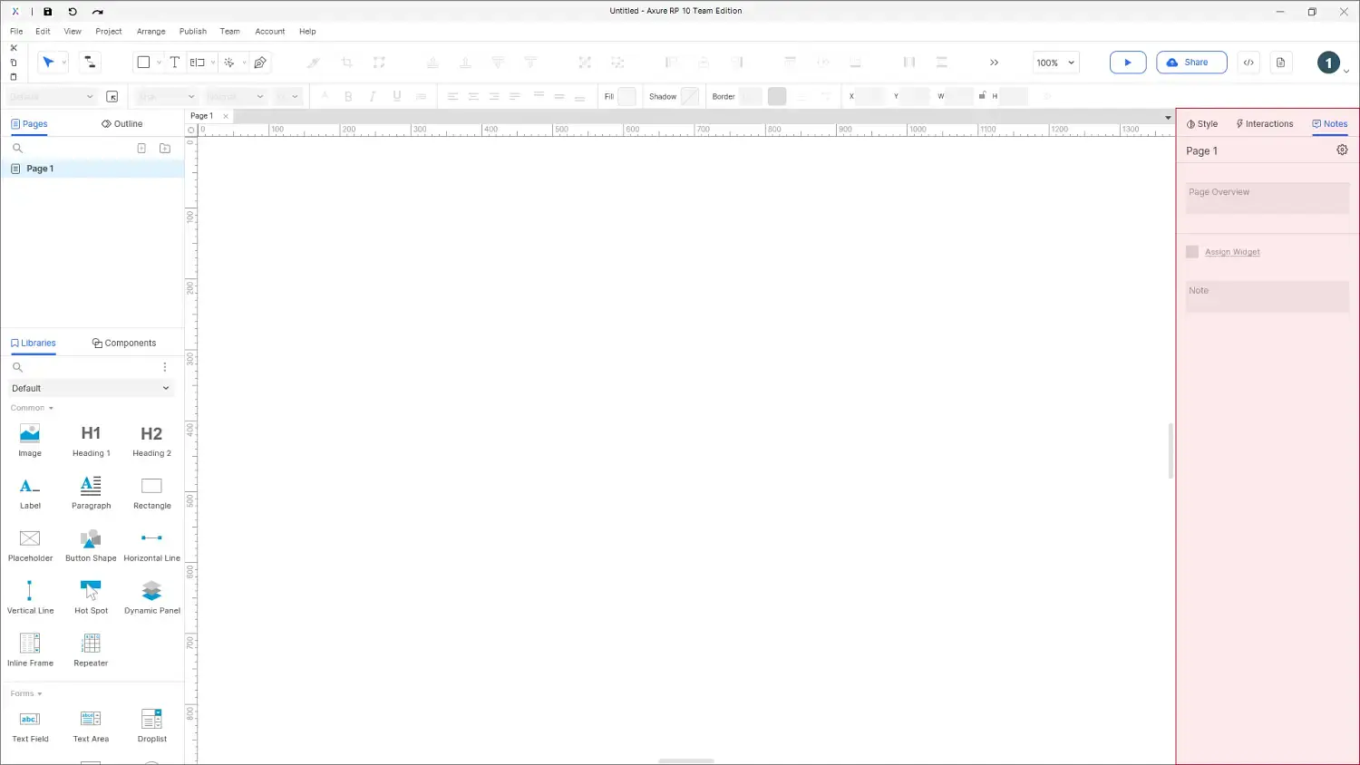 【Axure10】软件布局功能说明