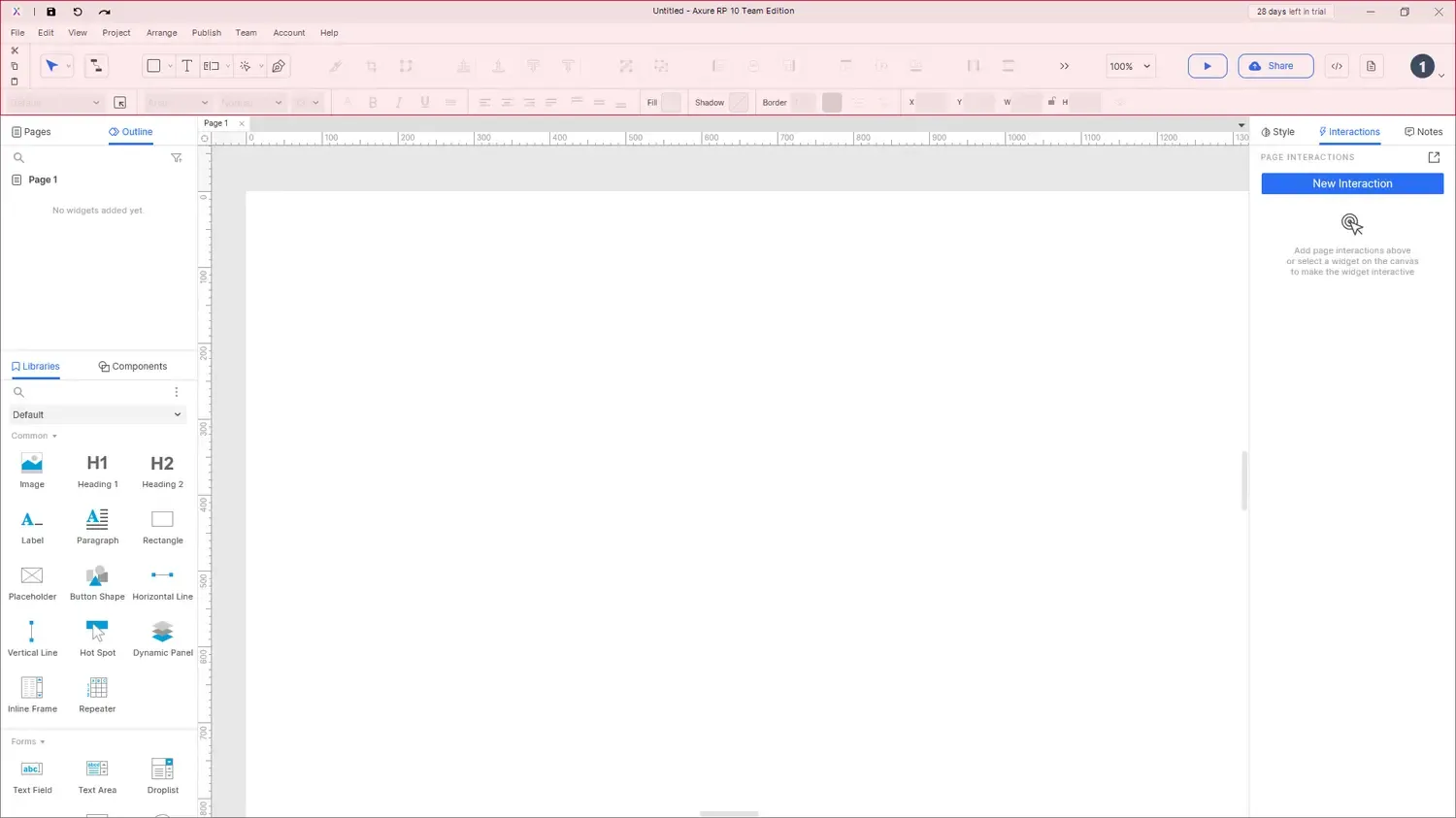 【Axure10】软件布局功能说明