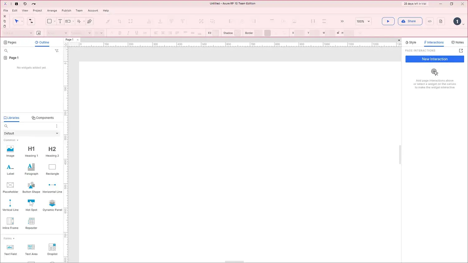 【Axure10】软件布局功能说明