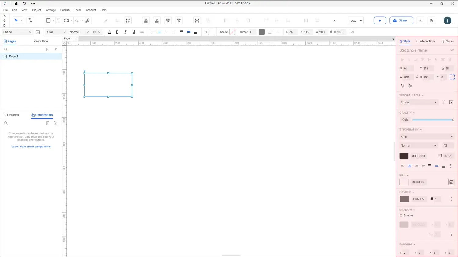 【Axure10】软件布局功能说明