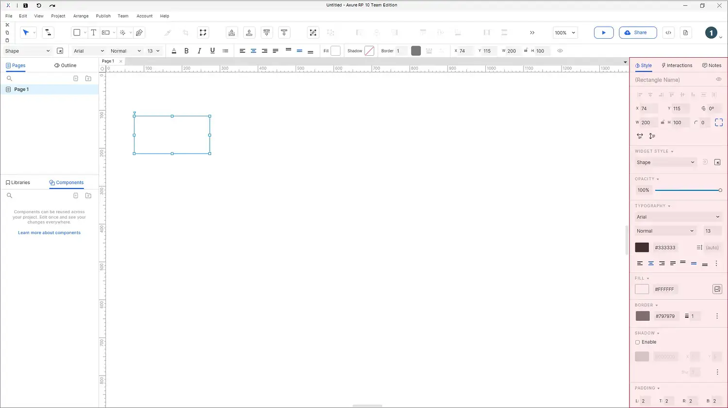 【Axure10】软件布局功能说明