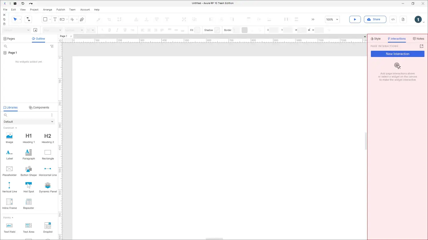 【Axure10】软件布局功能说明