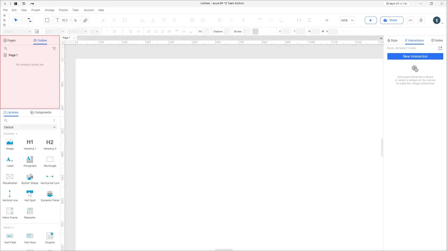 【Axure10】软件布局功能说明