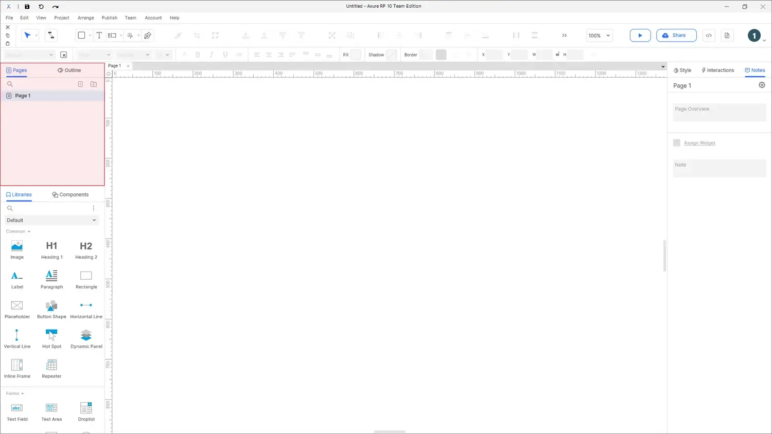 【Axure10】软件布局功能说明