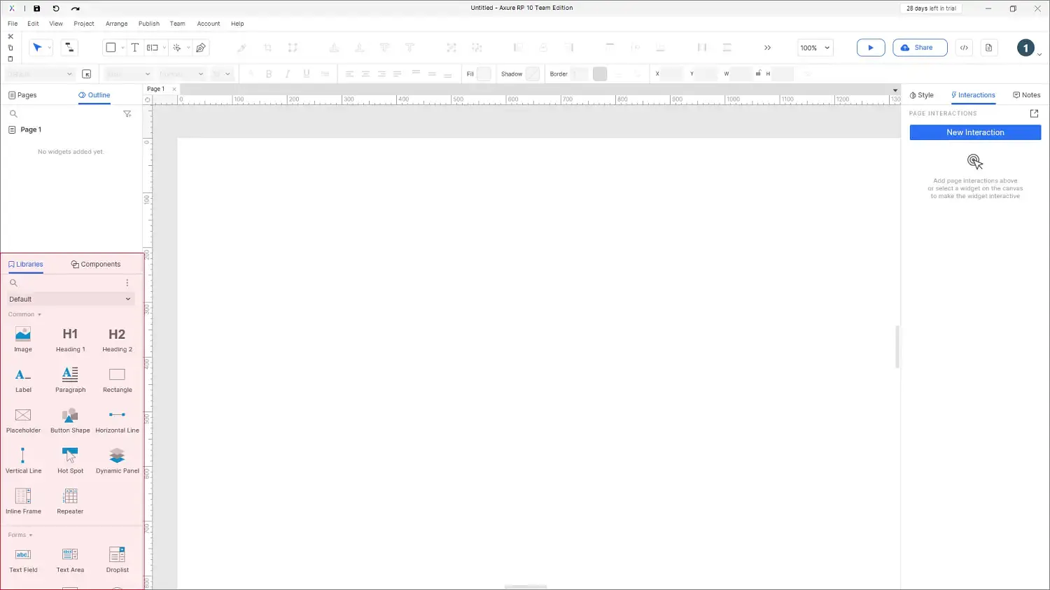 【Axure10】软件布局功能说明