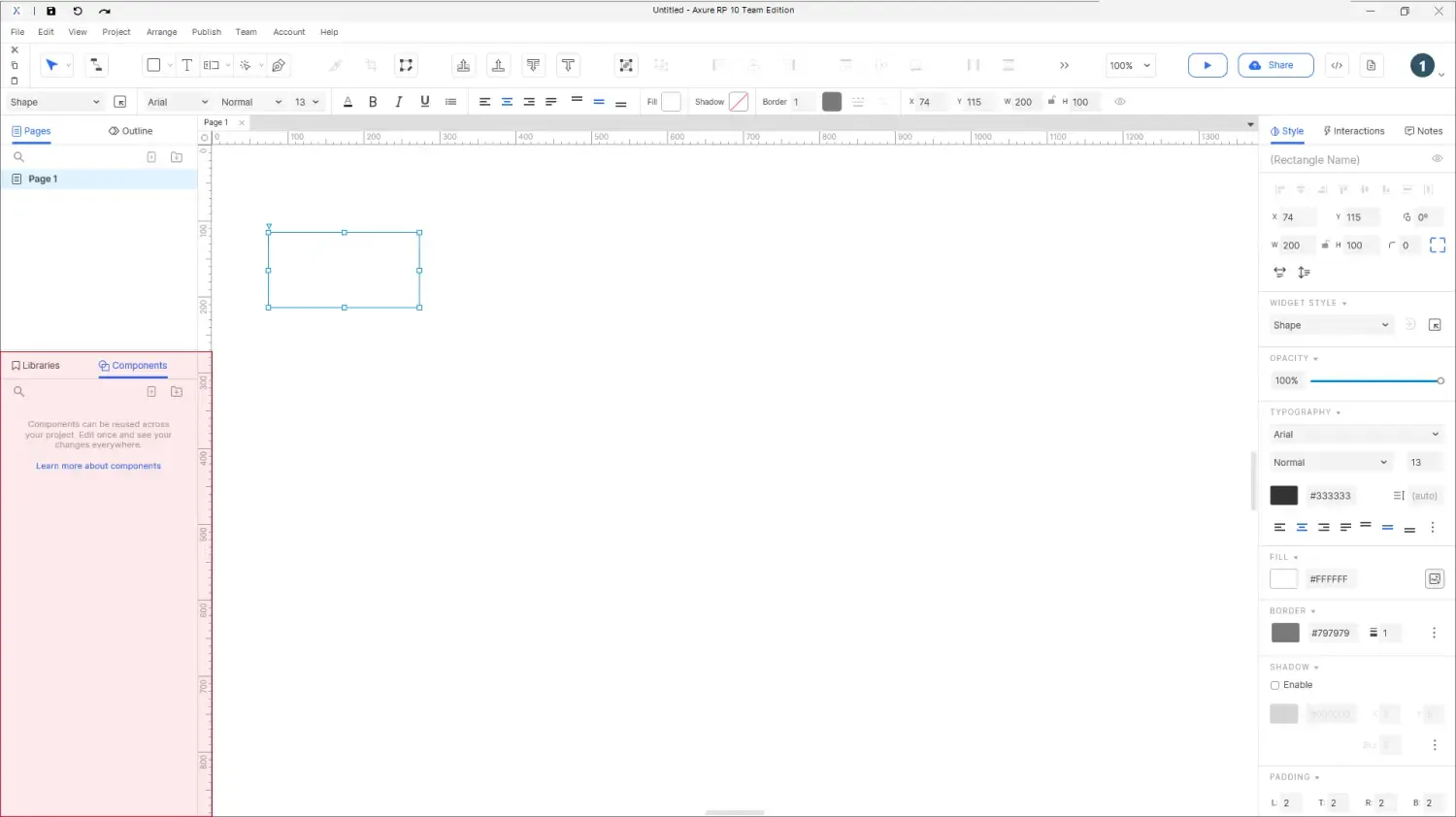 【Axure10】软件布局功能说明