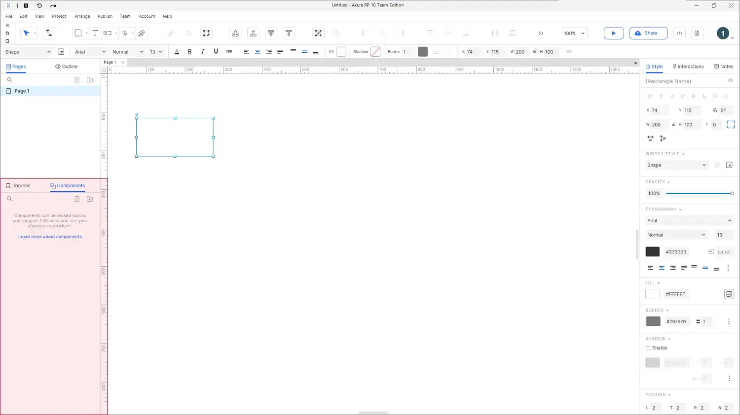 【Axure10】软件布局功能说明