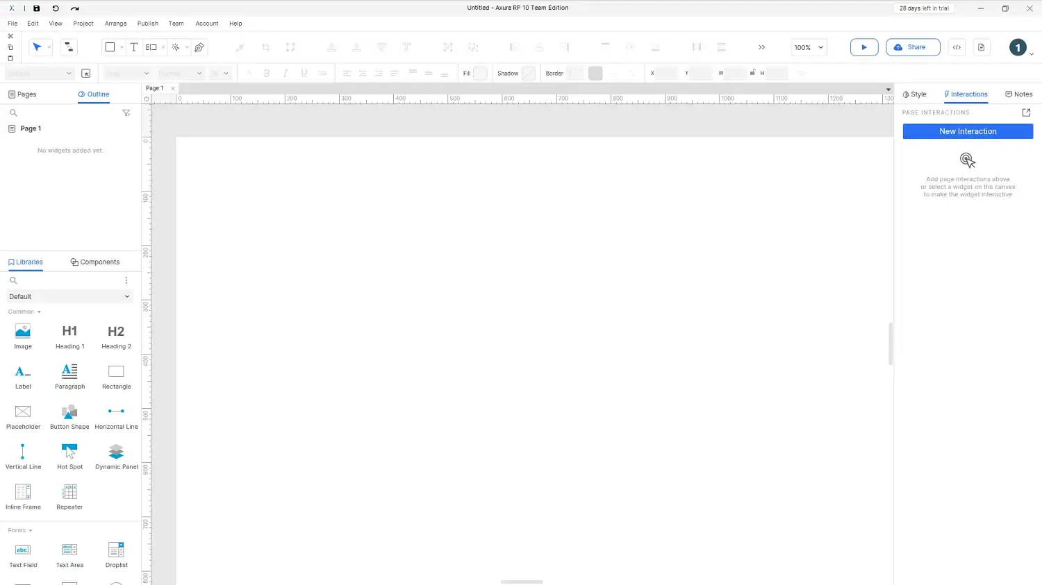 【Axure10】软件布局功能说明