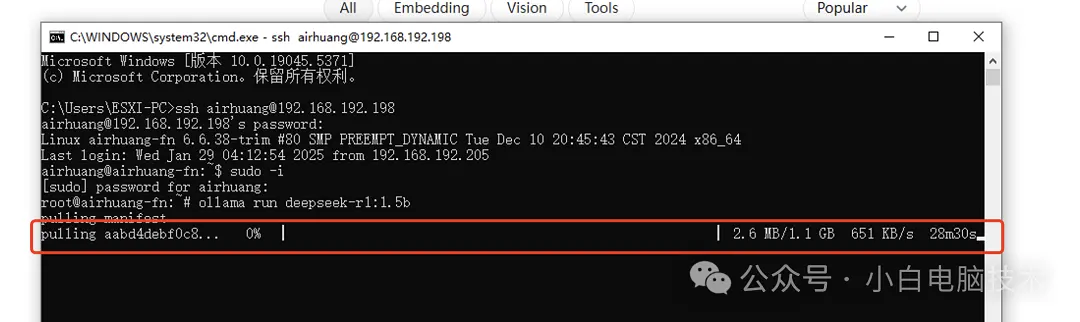 最近爆火的DeepSeek如何部署到飞牛NAS（适用于大部分Linux）