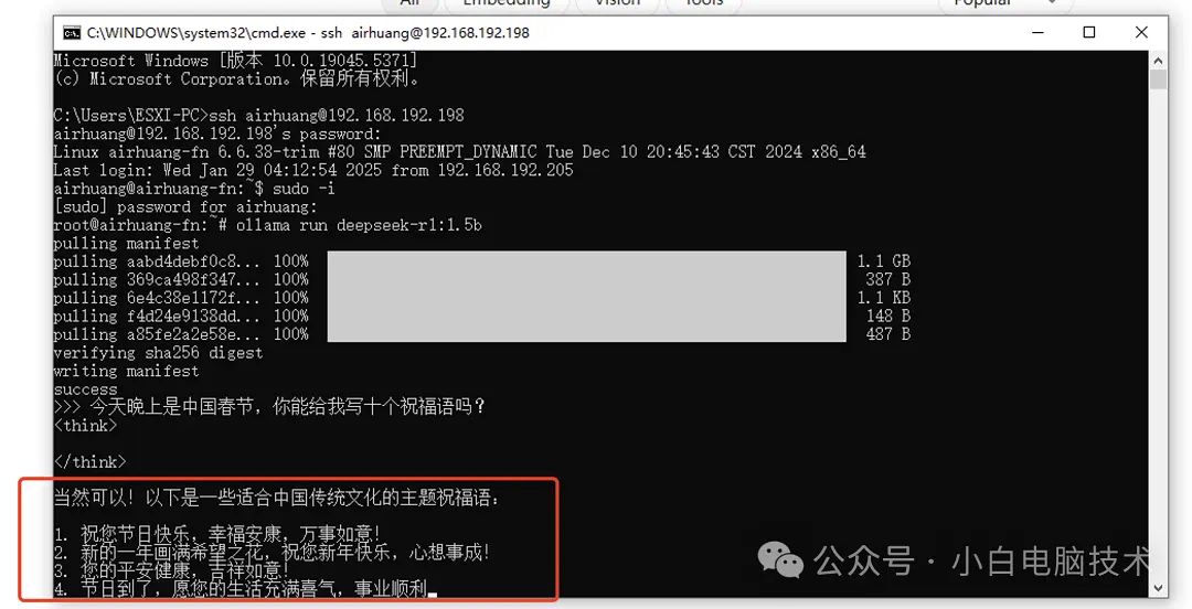 最近爆火的DeepSeek如何部署到飞牛NAS（适用于大部分Linux）