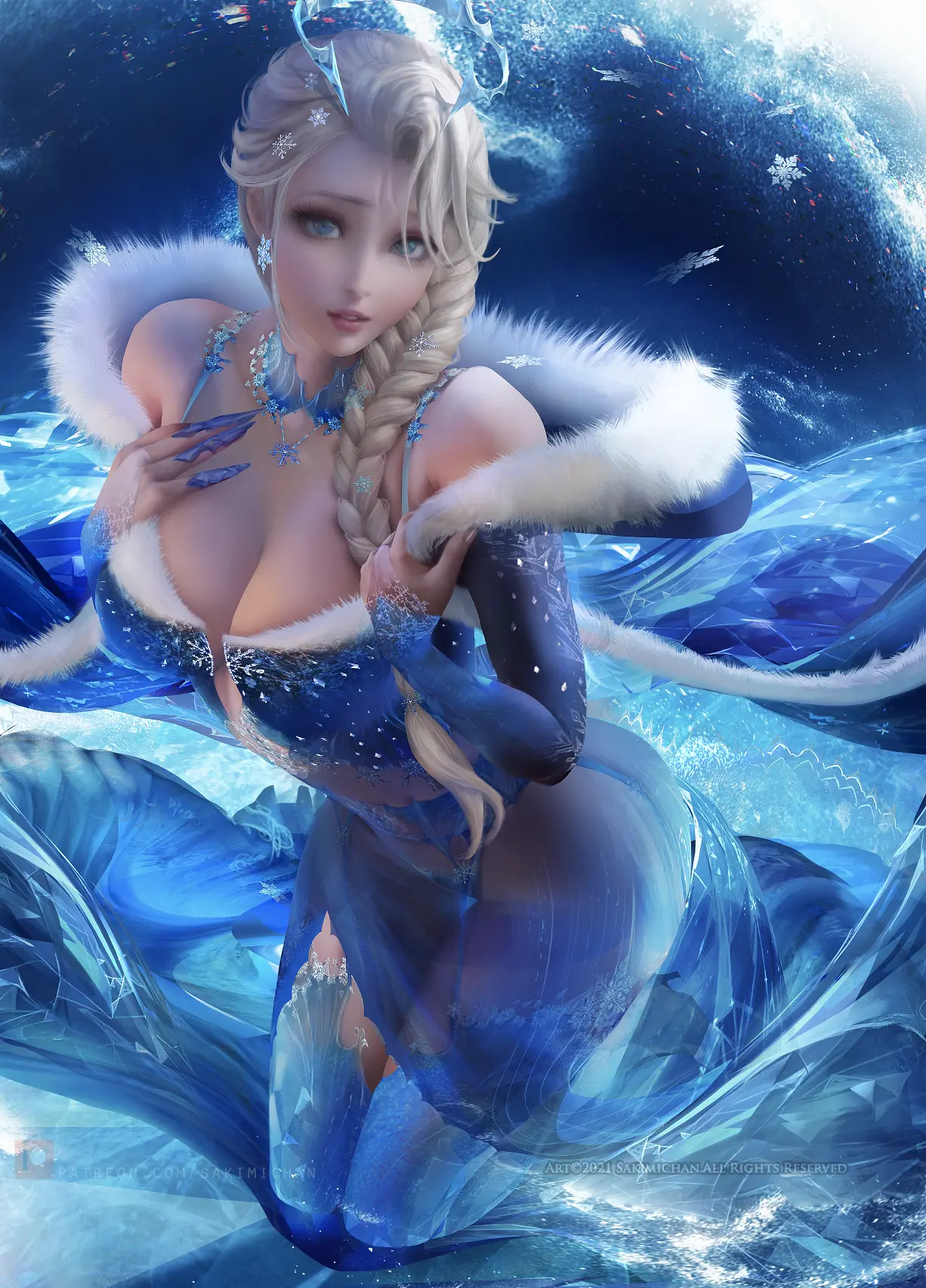 Sakimichan-163-holiday snow queen&snow queen weiss-CG