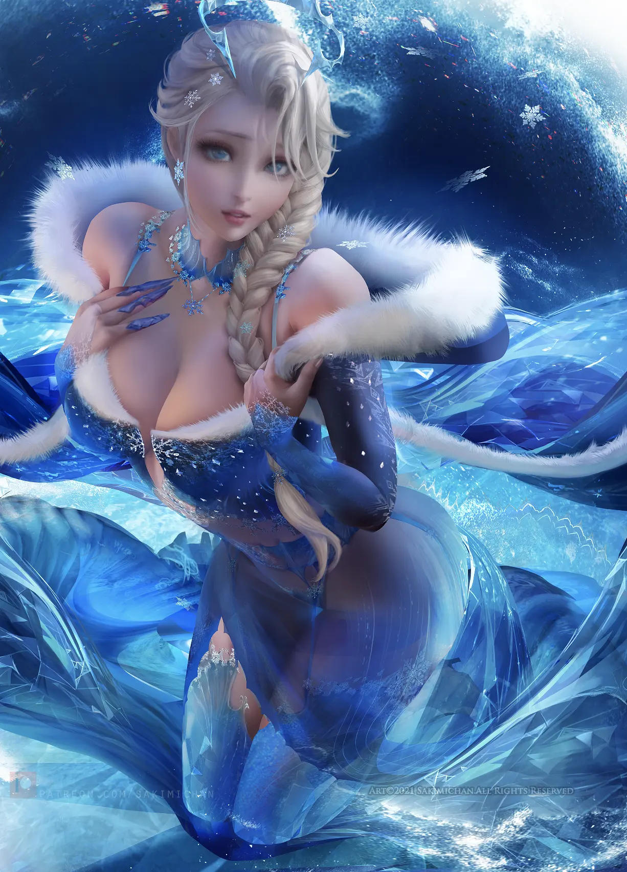 Sakimichan-163-holiday snow queen&snow queen weiss-CG