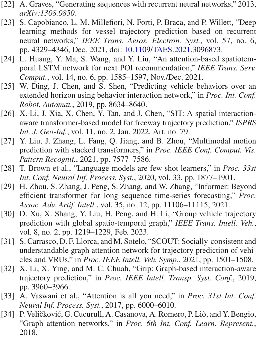 用于车辆轨迹预测的稀疏注意力图卷积网络