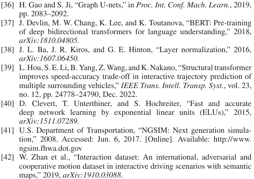 用于车辆轨迹预测的稀疏注意力图卷积网络