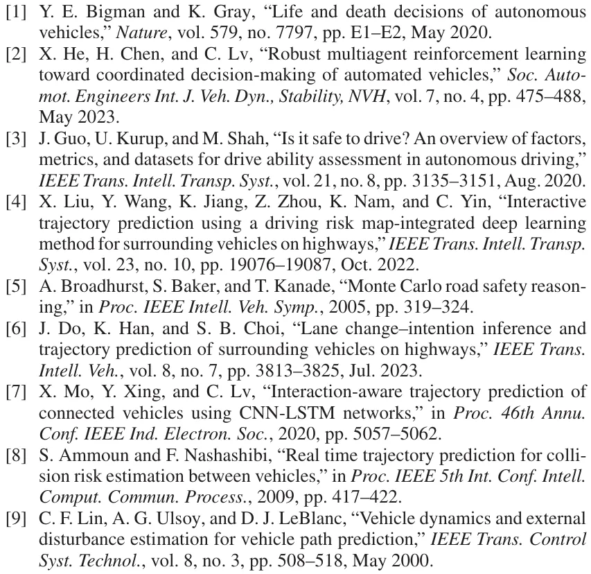 用于车辆轨迹预测的稀疏注意力图卷积网络