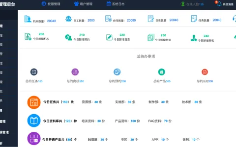 客户资源信息管理后台