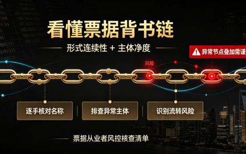 电子商业汇票的背书链怎么看？6 种异常节点和快速识别方法